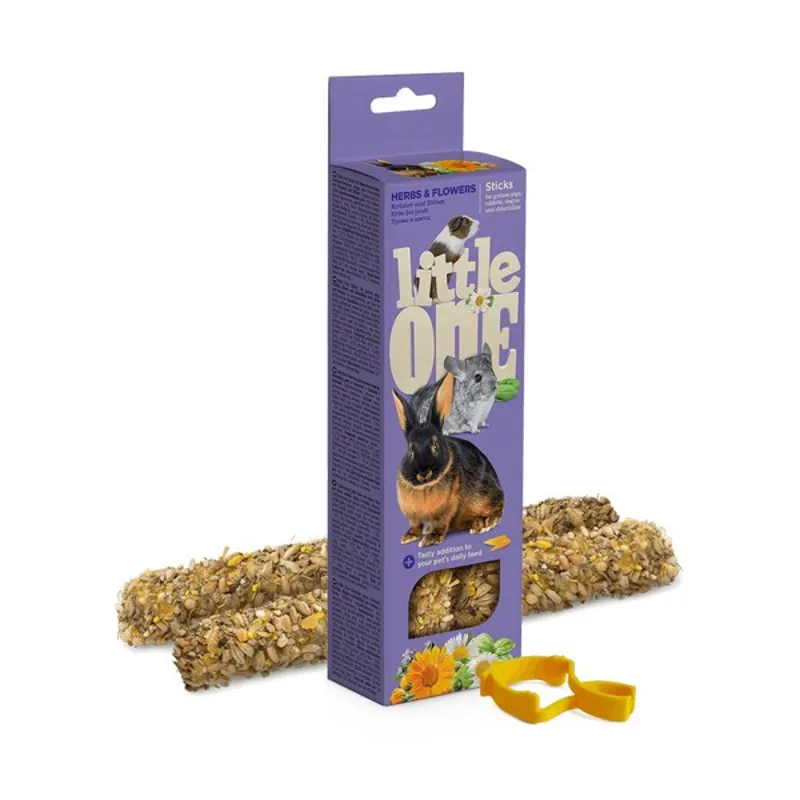 Little One Sticks For Guinea Pigs Rabbits And Chinchillas With Herbs And Flowers 2x55G