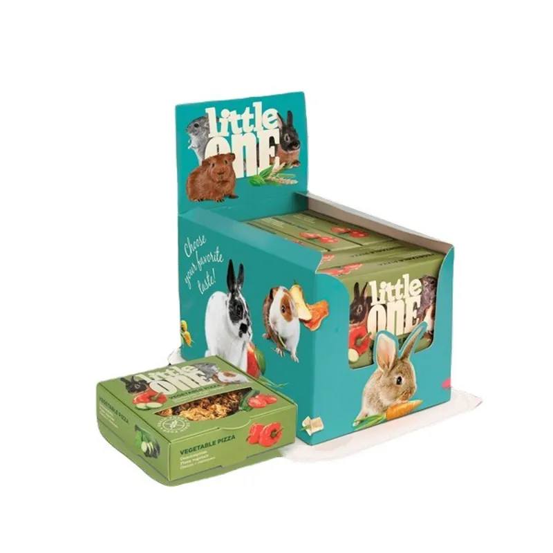 Little One Veggie Pizza Treat Toy for Small Mammals 55g