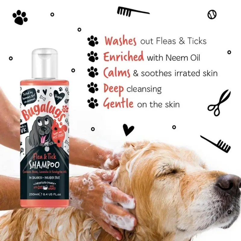 Bugalugs Flea and Tick Dog Shampoo-1