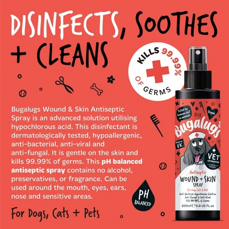 Bugalugs Antiseptic Wound and Skin Spray 200ml-1