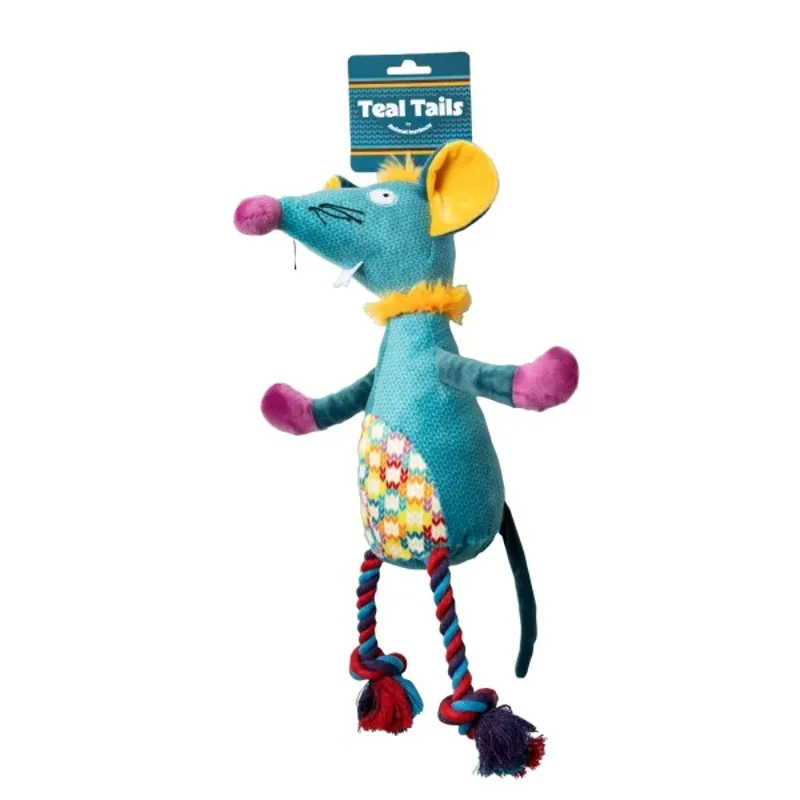 Teal Tails Tim Mouse Plush