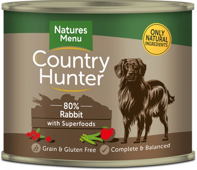 Natures Menu Country Hunter Rabbit Tins 600g