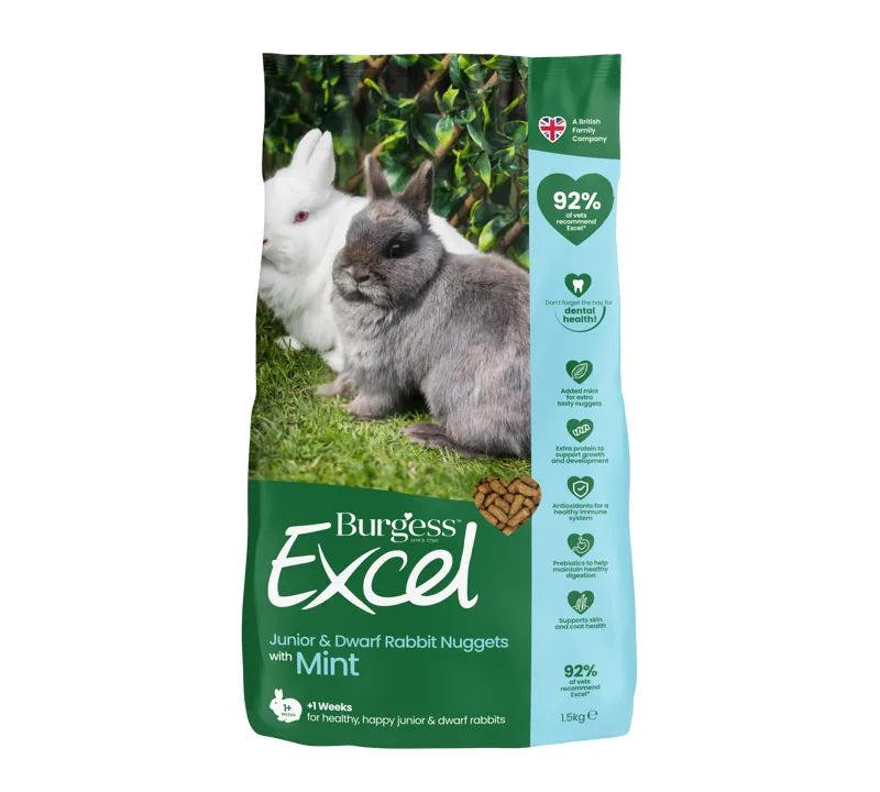 Burgess Excel Junior and Dwarf Nuggets Mint 1.5kg