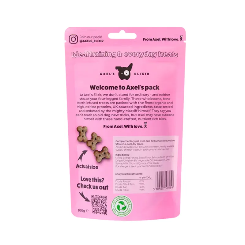 Axel's Elixir Salmon Broth Bites 100g-1