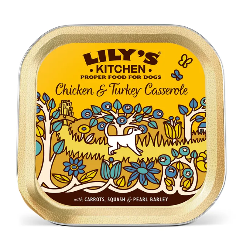 Lily's Kitchen Chicken and Turkey Casserole Foil 150g