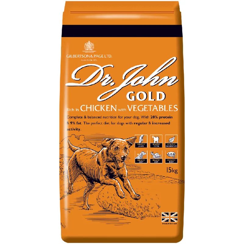 Dr. John Gold rich in chicken with vegetables and gravy 15kg