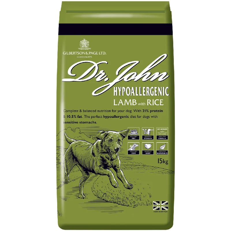 Dr. John Hypoallergenic lamb with rice and vegetables 15kg