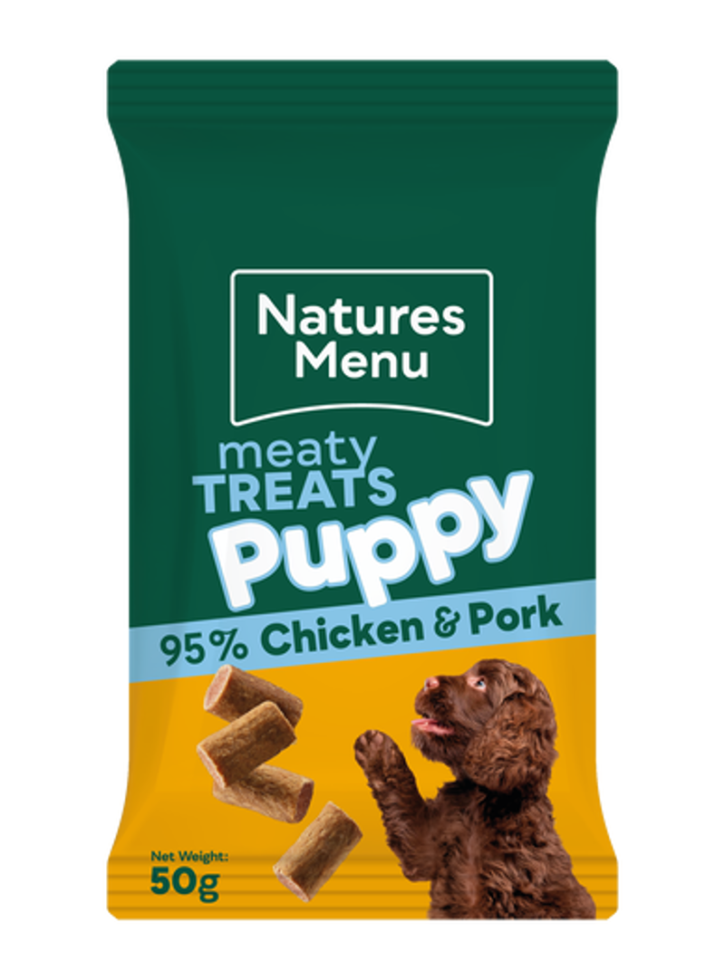 Natures Menu Puppy Treats Chicken and Pork 50g