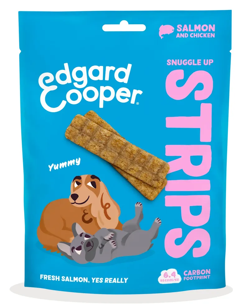 Edgard and Cooper Salmon Strips 75g