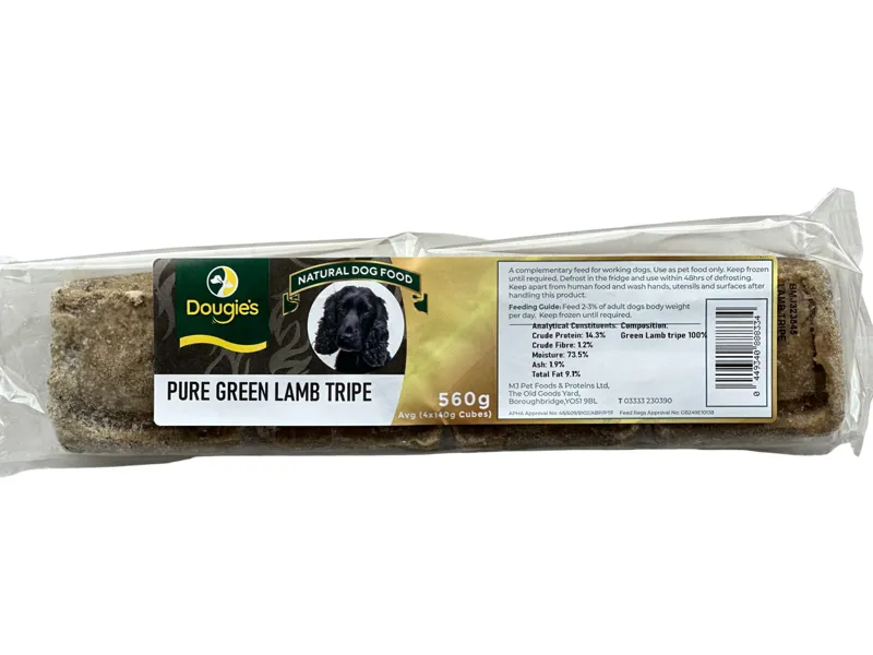 Dougies Pure Green Lamb Tripe 560g