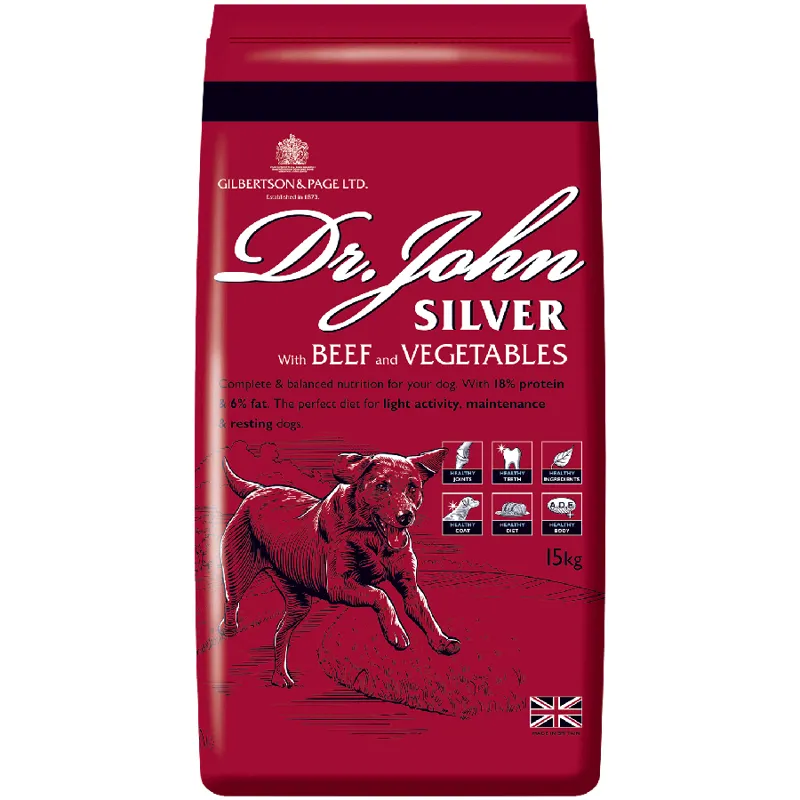 Dr. John Silver with beef and vegetables 15kg