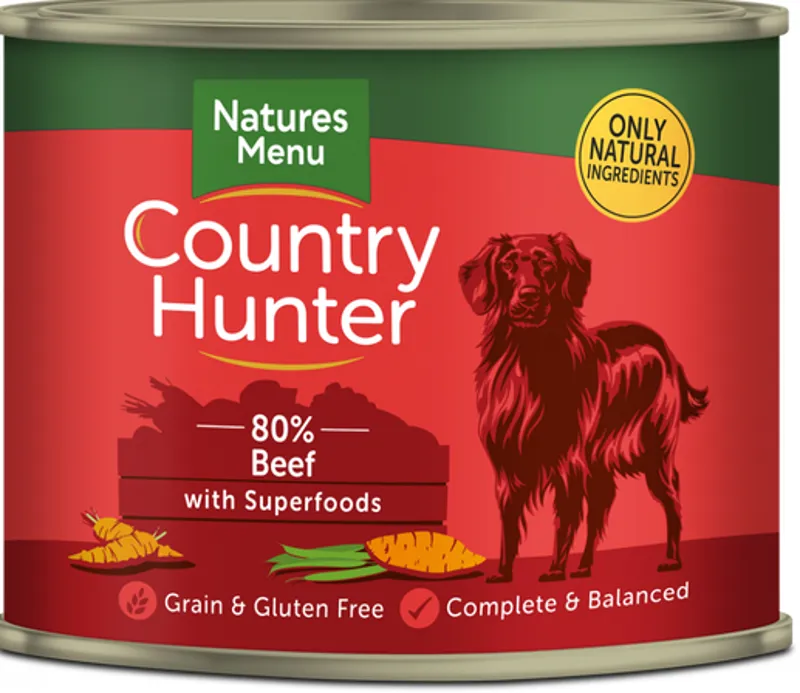 Natures Menu Country Hunter Beef Tins 600g
