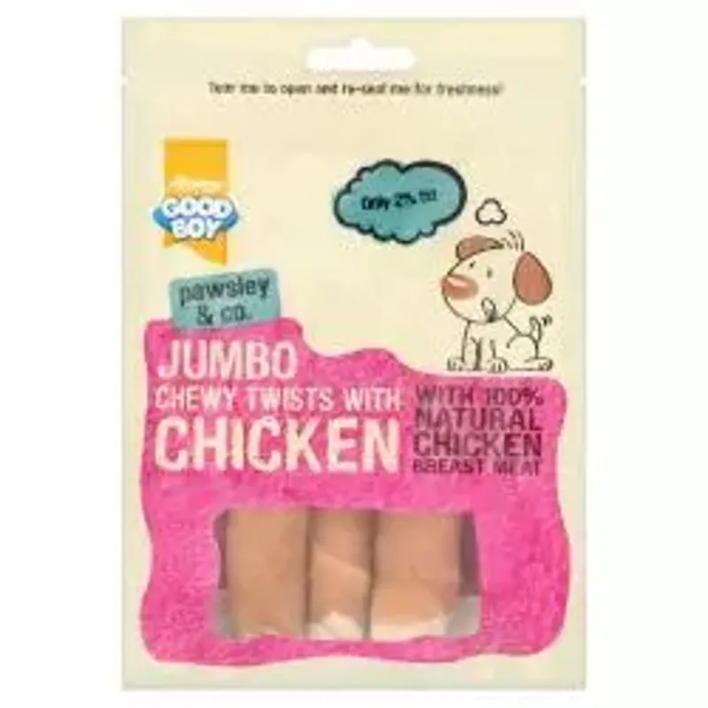Good Boy Jumbo Chewy Chicken Twists 100g
