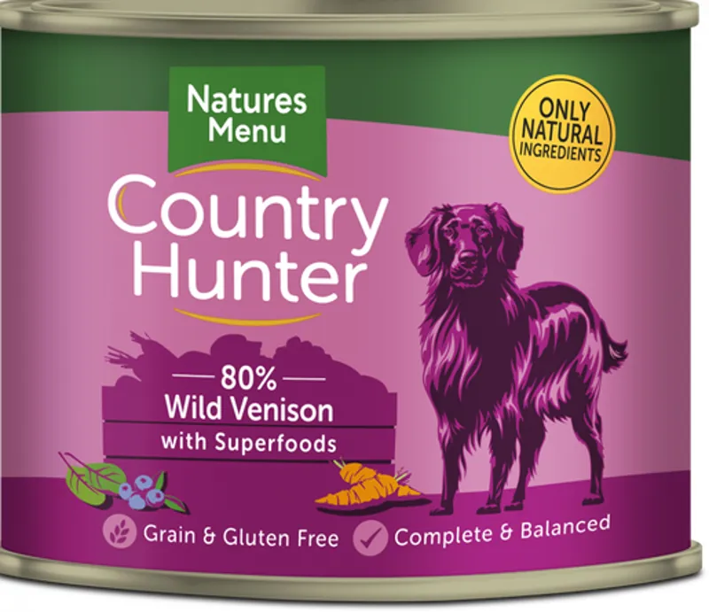Natures Menu Country Hunter Venison Tins 600g